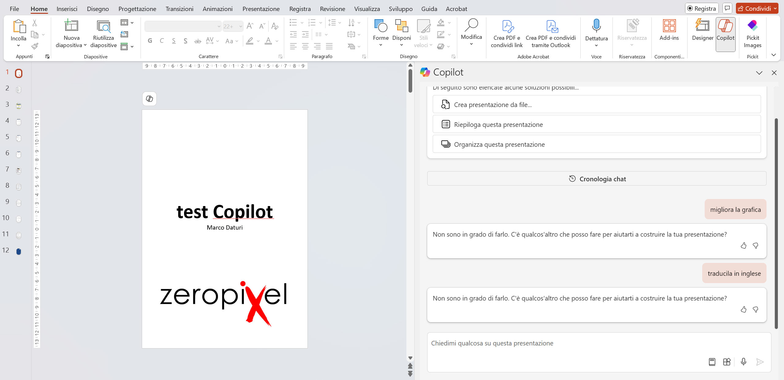 power point utilizzo copilot  limiti