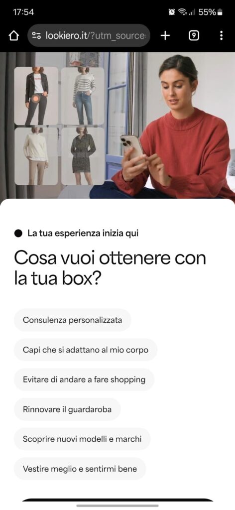 domande utente dati